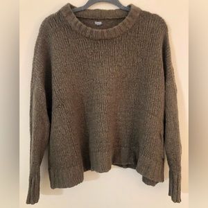 Green Knit Aerie Sweater